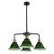 GLOBOSTAR® LIBRARY 00769 Vintage Φωτιστικό Οροφής με Ντουί 4 x E27 AC 220-240V IP20 - Πολύχρωμο - Μ57 x Π57 x Υ90cm