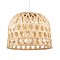 GLOBOSTAR® MANGEA 00715 Boho Κρεμαστό Φωτιστικό Οροφής με Ντουί 1 x E27 AC 220-240V IP20 - Μπεζ - Μ35 x Π35 x Υ22cm
