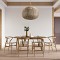 GLOBOSTAR® MANDALA 00732 Boho Κρεμαστό Φωτιστικό Οροφής με Ντουί 1 x E27 AC 220-240V IP20 - Μπεζ - Μ80 x Π80 x Υ60cm
