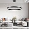 GLOBOSTAR® VENOM 61182 Μοντέρνο Κρεμαστό Φωτιστικό Οροφής LED 75W 8818lm 120° AC 220-240V IP20 Ρυθμιζόμενο Λευκό CCT με Χειριστήριο από 2700K έως 6000K Dimmable - Lumileds SMD Chip - Μαύρο Ματ - Μ100 x Π100 x Υ6.5cm - 3 Χρόνια Εγγύηση