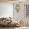 GLOBOSTAR® CAYMAN 01853 Boho Κρεμαστό Φωτιστικό Οροφής με Ντουί 1 x E27 AC 220-240V IP20 - Μπεζ - Μ40 x Π40 x Υ60cm