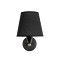GLOBOSTAR® BLAKI 201-0115 Μοντέρνο Φωτιστικό Τοίχου - Απλίκα με Ντουί 1 x E27 AC 220-240V IP20 - Μαύρο - Μ40 x Π15 x Υ20cm