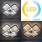 Φωτιστικό οροφής LED 120W 52Χ52Χ8 εκ. μαύρο με controller - GLOBOBOX 602157