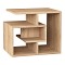 Βοηθητικό τραπεζάκι Labirent Megapap χρώμα φυσικό οξιάς 54x40x45εκ.