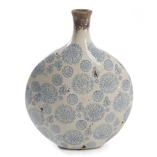 Supergreens Βάζο Κεραμικό Μπλε 40 εκ.