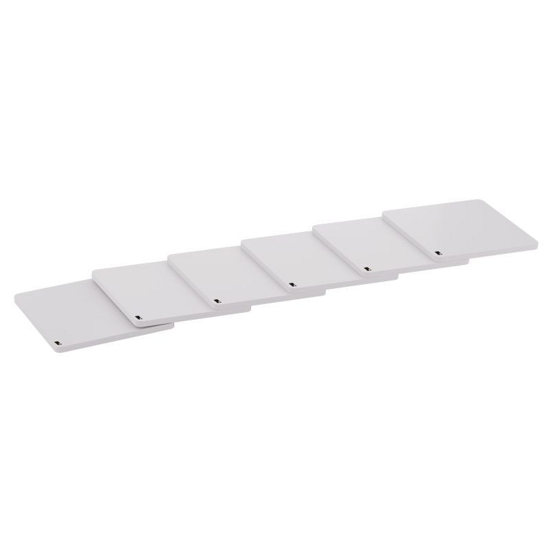 Σουβέρ (6 pcs) - Matt White, Pam & Co, W10 x D10 x H0.4 (cm), 1010-033