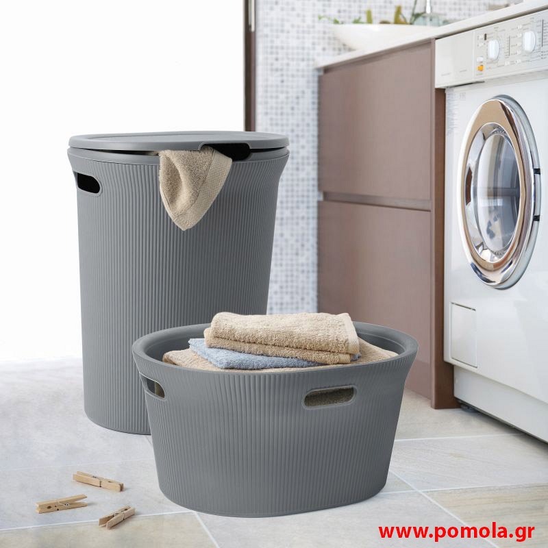 178 Καλάθι απλυτων πλαστικο 40L