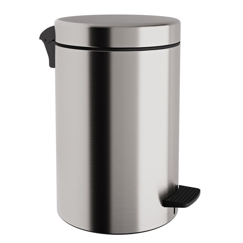 Χαρτοδοχείο 12 Lit, Soft Close - Matt Inox, Pam & Co, Ø25 x H40 (cm), 12-300-011