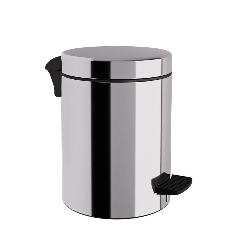 Χαρτοδοχείο 8 Lit, Soft Close - Inox, Pam & Co, Ø23 x H32 (cm), 08-501-001