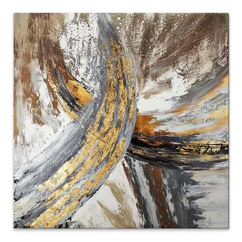 Πίνακας σε καμβά \"Routes\" Megapap ψηφιακής εκτύπωσης 100x100x3εκ.