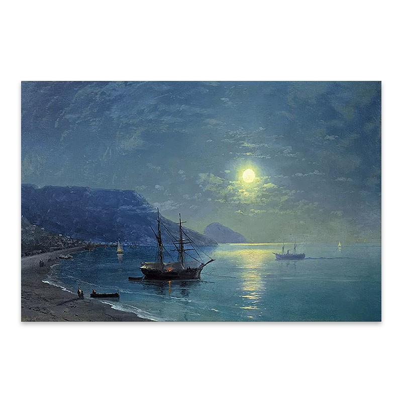 Πίνακας σε καμβά \"Night in the Crimea\" Megapap ψηφιακής εκτύπωσης 60x40x3εκ.