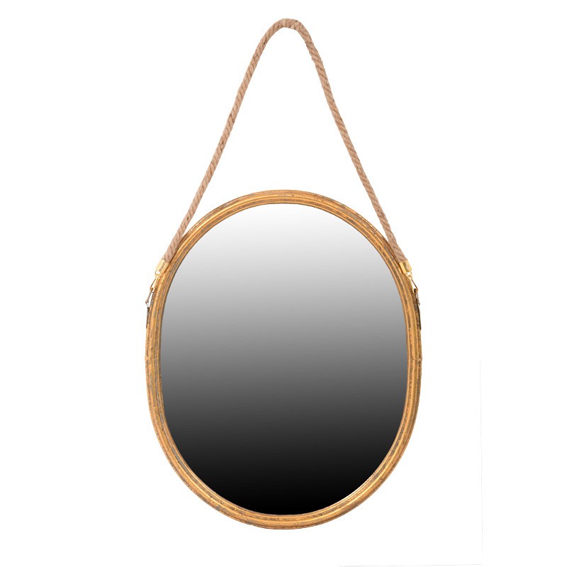 ΜΕΤΑΛΛΙΚΟΣ ΚΑΘΡΕΦΤΗΣ Fylliana \"ROPE\" ΧΡΥΣΟΣ 41*2.5*79 sls