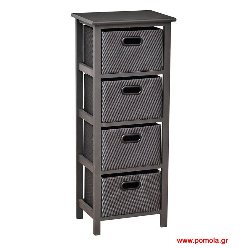 Έπιπλο Mdf με 4 Συρτάρια από Polyester