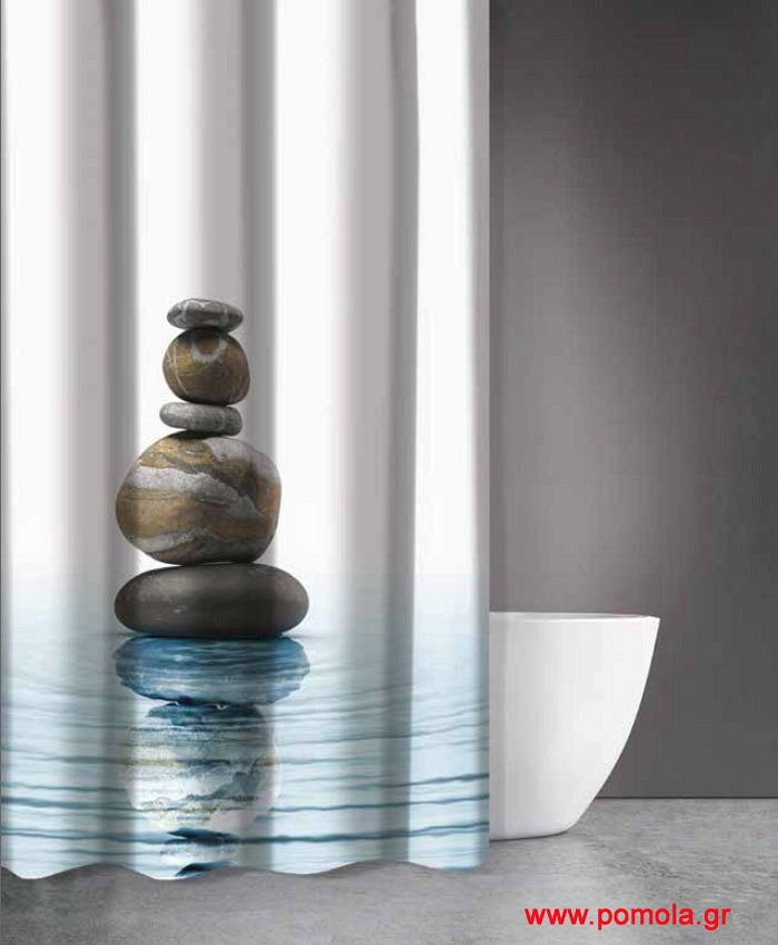 716 Κουρτίνα μπάνιου με εκτύπωση