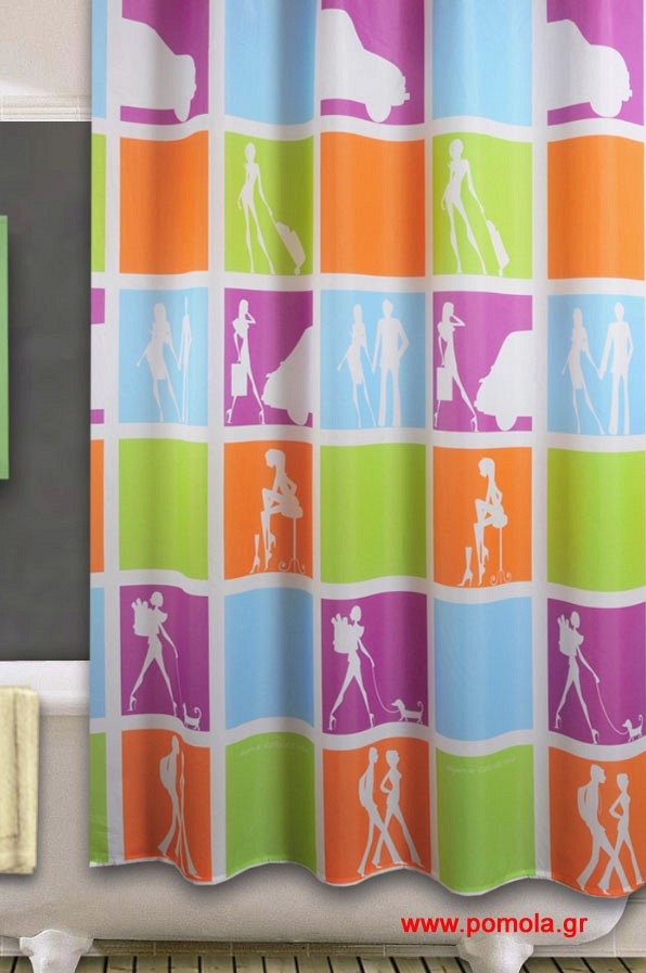 912 Κουρτίνα μπάνιου