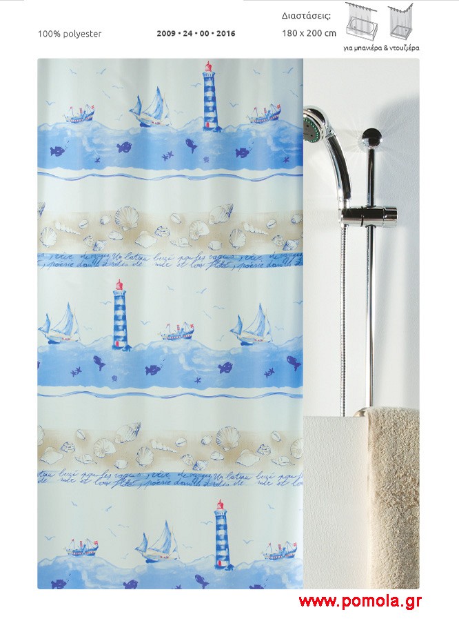 415 Κουρτίνα μπάνιου