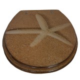Κάλυμμα λεκάνης Polyresin 36×43 cm αστερίας