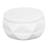 Θήκη για Βαμβάκι Crackle Jar Από Πολυρεσίνη 10,5x6,0 εκ