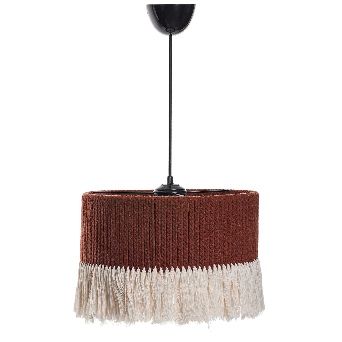 ΦΩΤΙΣΤΙΚΟ ΟΡΟΦΗΣ ΚΡΕΜΑΣΤΟ ΑΠΟ ΣΧΟΙΝΙ ΚΑΦΕ ΛΕΥΚΟ HM7657.03 Φ30x65 εκ.