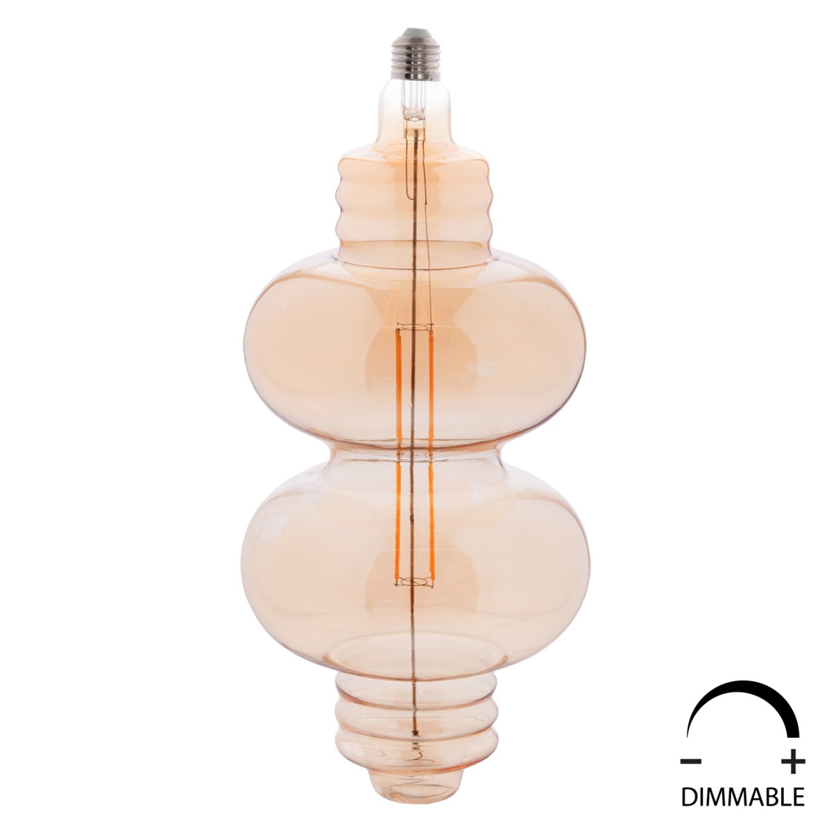 ΛΑΜΠΤΗΡΑΣ LED FILAMENT 8W E27 3000K SMOKE COLOR DIMMABLE  HM4053.03