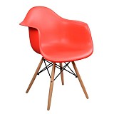 ΠΟΛΥΘΡΟΝΑ ΜΕ ΞΥΛΙΝΑ ΠΟΔΙΑ & ΚΑΘΙΣΜΑ ΚΟΚΚΙΝΟ MIRTO HM005.04 64x60x81 εκ.