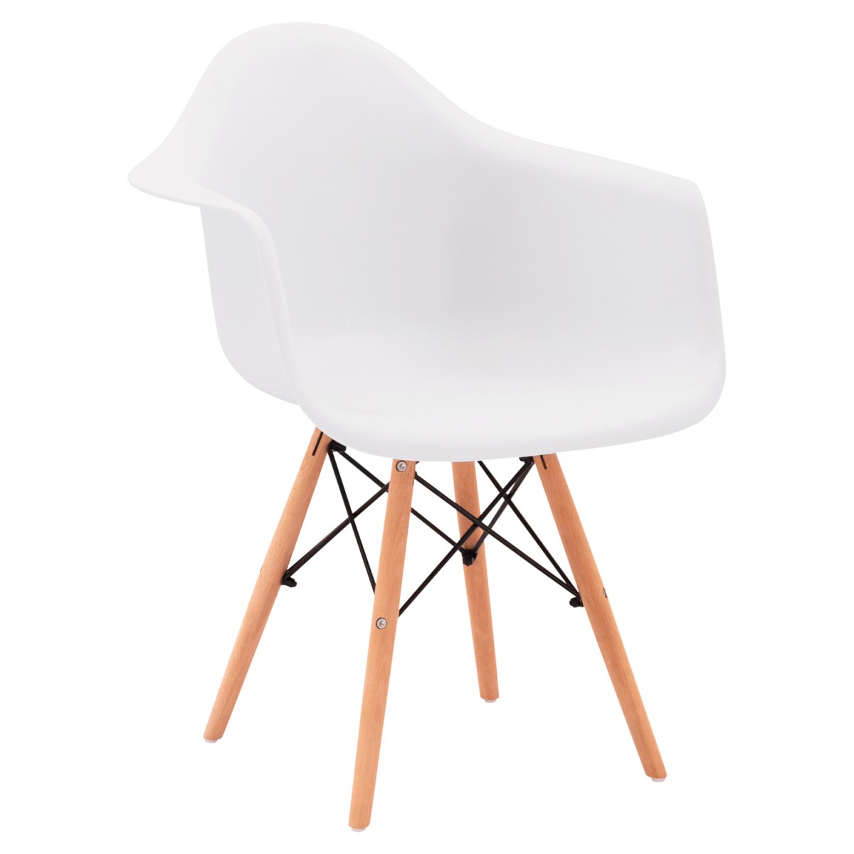 ΠΟΛΥΘΡΟΝΑ ΜΕ ΞΥΛΙΝΑ ΠΟΔΙΑ & ΚΑΘΙΣΜΑ ΛΕΥΚΟ MIRTO HM005.01 64x60x81 εκ.