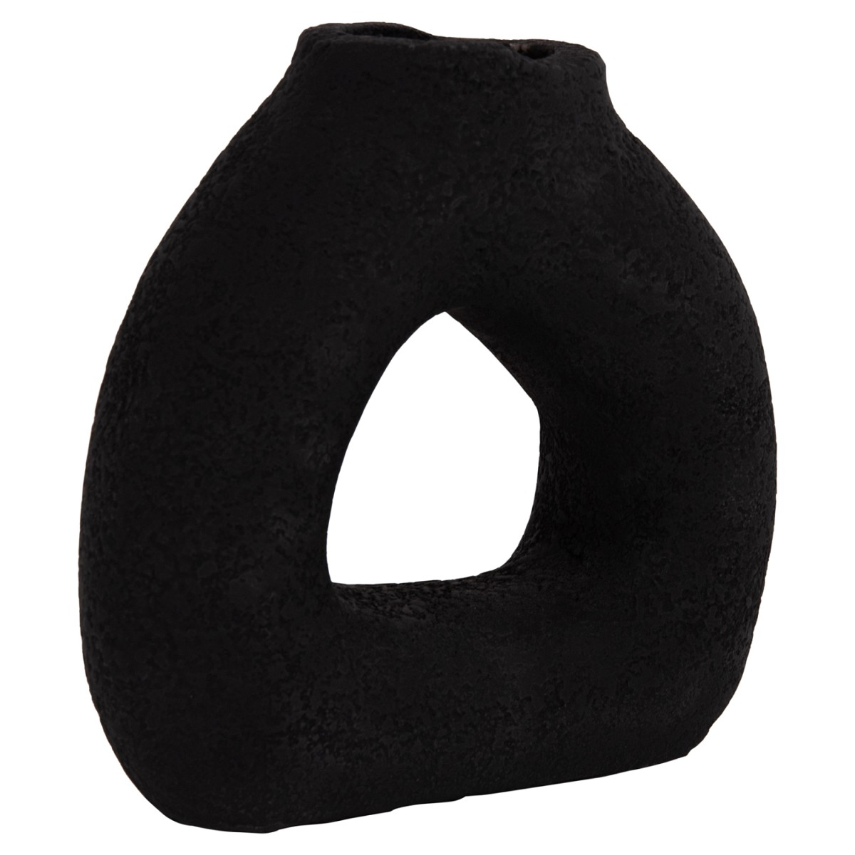 ΕΠΙΤΡΑΠΕΖΙΟ ΔΙΑΚΟΣΜΗΤΙΚΟ ΒΑΖΟ DECANT HM4667.01S ΤΕΡΑΚΟΤΑ ΣΕ ΜΑΥΡΟ--17.5x6.5x17Υεκ.