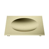 DW 351      Tray - Gold matt 24 Carat squaric