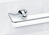 CL GKH R   CLASSIC Shelf holder - chrome (2 hooks with reling) without glass