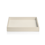 BROWNIE TAB R  Tray rectangular Artificial leather Sand