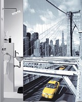 ΚΟΥΡΤΙΝΑ ΜΠΑΝΙΟΥ BROOKLYN 180(Μ)X200(Υ)
