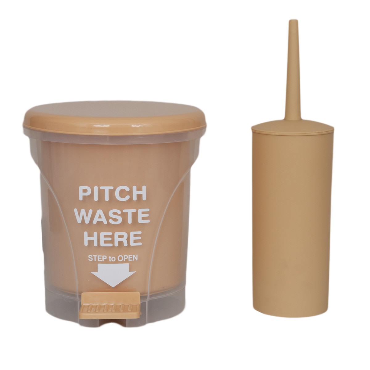 Σετ Κάδος 5 lt PITCH με Πιγκάλ μπεζ