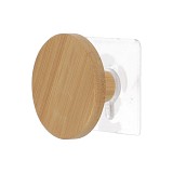 Kρεμάστρα  bamboo με αυτοκόλλητο 6,50 cm (Σετ 3 τεμάχια )