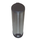 Κάδος 30 lt inox mat για αποφυγή δακτυλιών