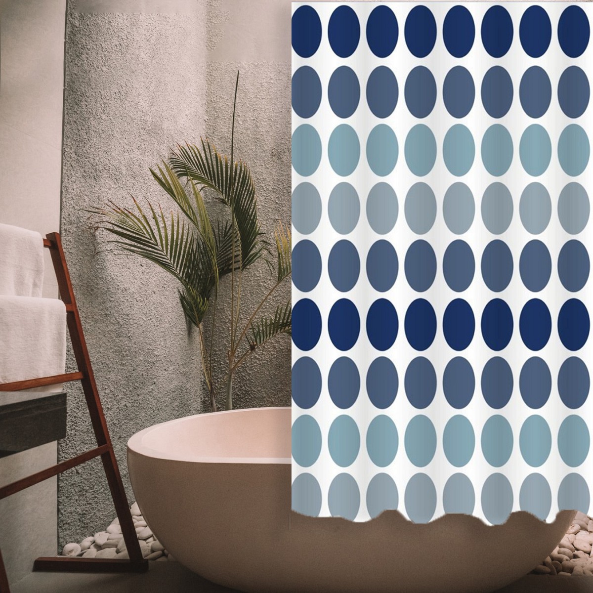 ΚΟΥΡΤΙΝΑ ΜΠΑΝΙΟΥ RINGS 180(Μ)X200(Υ)