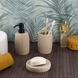 Σετ 3 τεμάχια αξεσουάρ μπάνιου polyresin