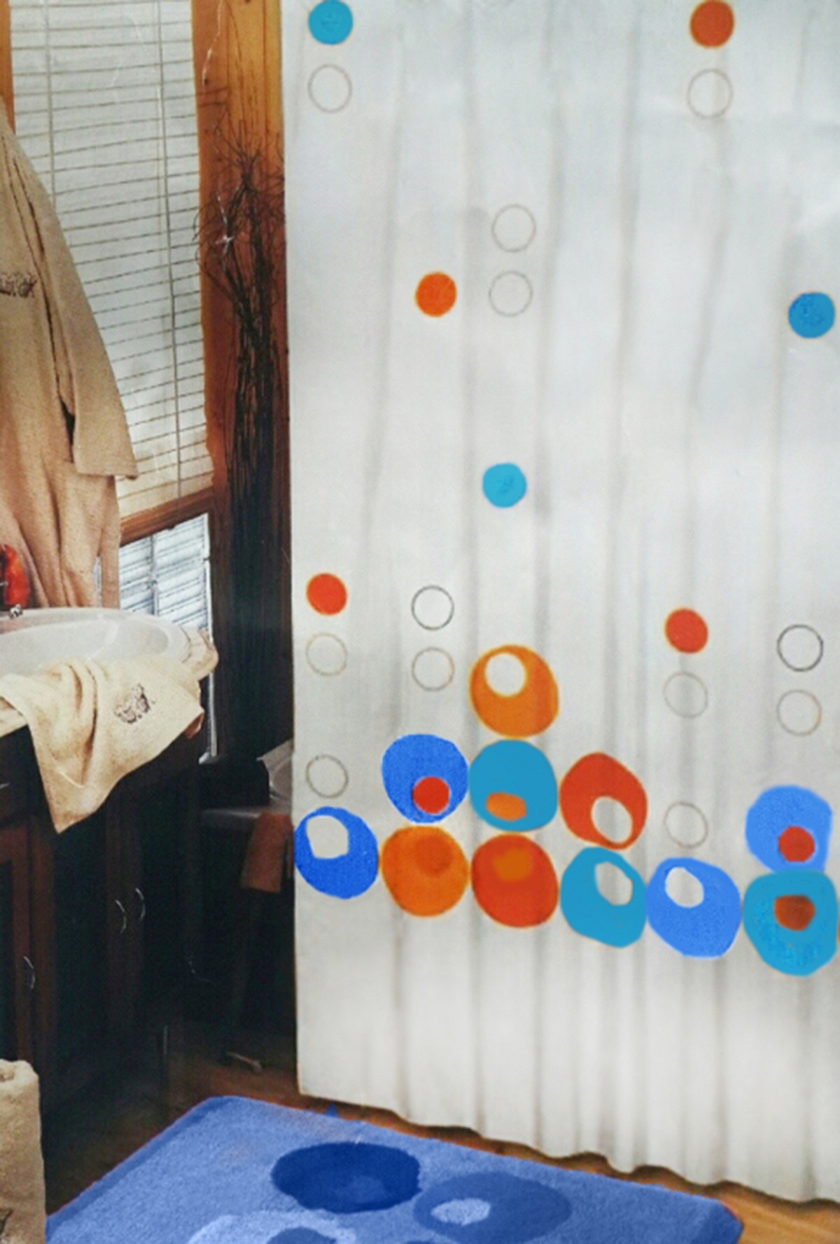 Κουρτίνα Μπάνιου Υφασμάτινη Magic  180x200 εκ