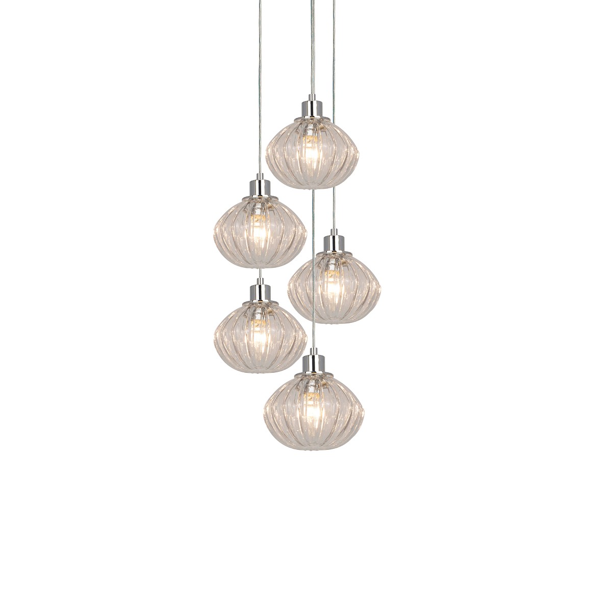 SE331530-05 ADELE PENDANT CONGAC GLASS+