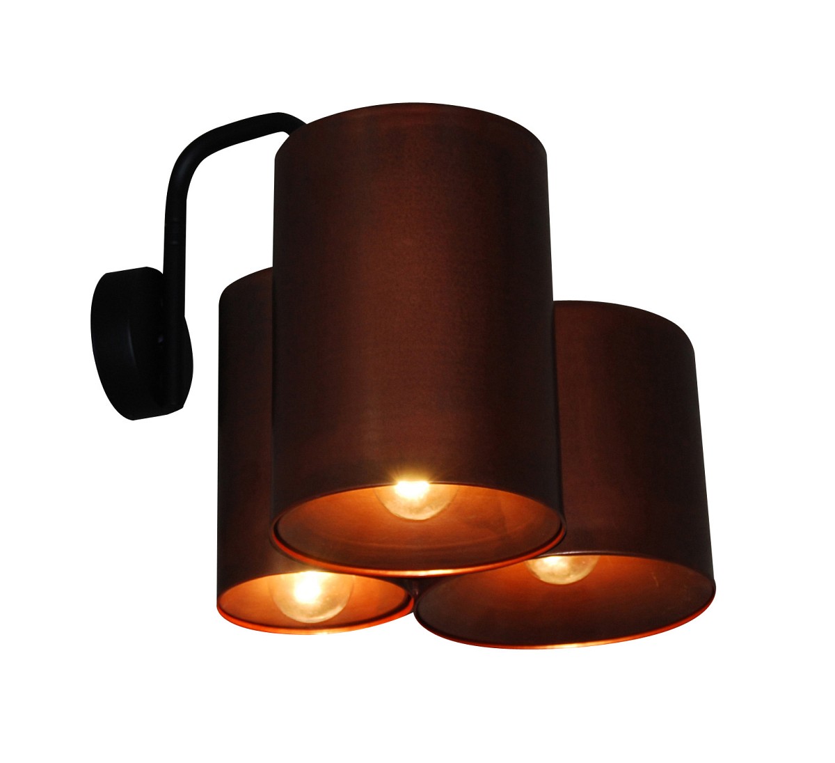 HL-3567-3PB BRODY OLD COPPER & BLACK WALL LAMP