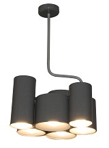 HL-3566-6P BRODY DARK GREY METALLIC PENDANT