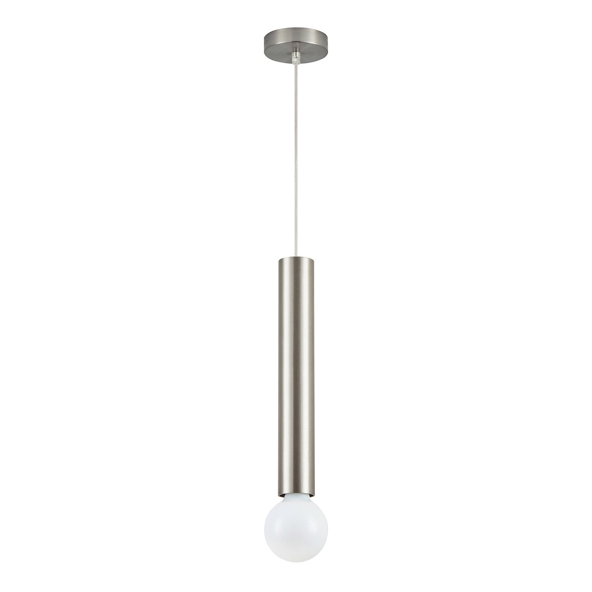 SE21-NM-5 ADEPT TUBE NICKEL MATT Ε27+GU10 PENDANT B1