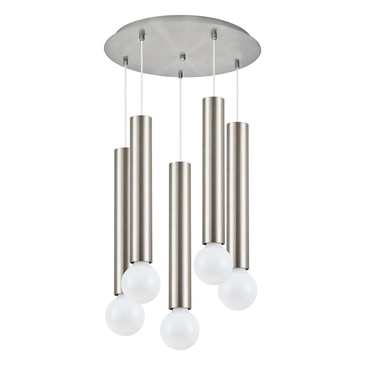 SE21-NM-5-5NM ADEPT TUBE NICKEL MAT Nickel Matt Pendant+