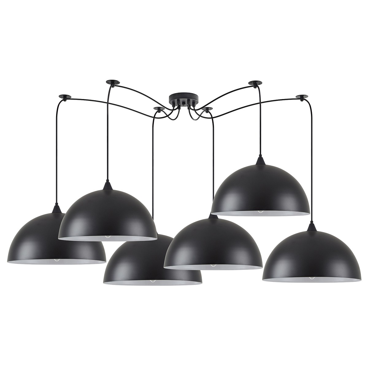 SE21-BL-B10-BL6-MS40 ADEPT PENDANT Black Metal Pendant+