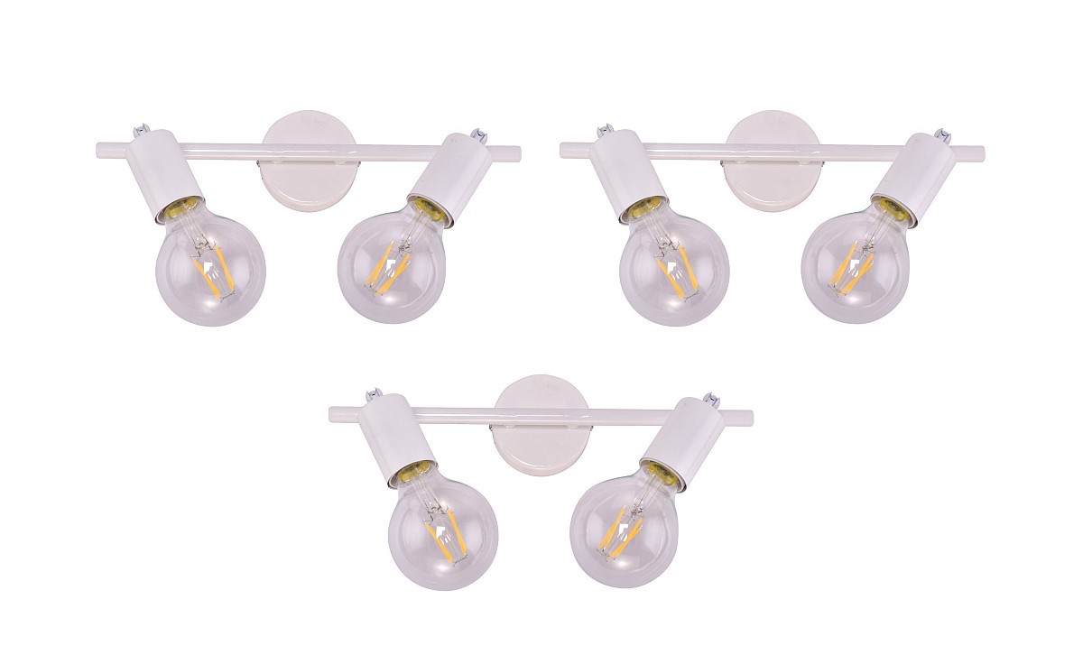 SE 137-2AW (x3) Soma Packet White adjustable spotlight+