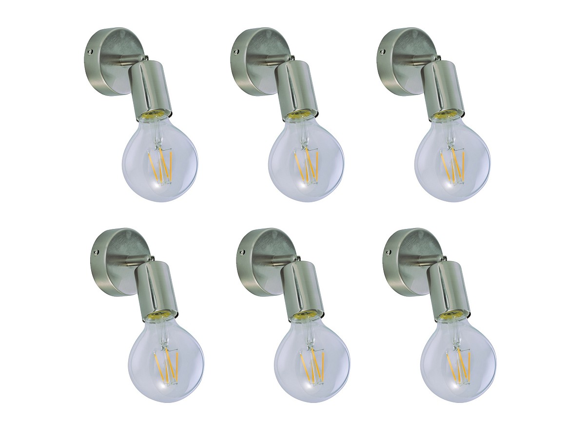 SE 137-1AN (x6) Soma Packet Nickel mat adjustable spotlight+