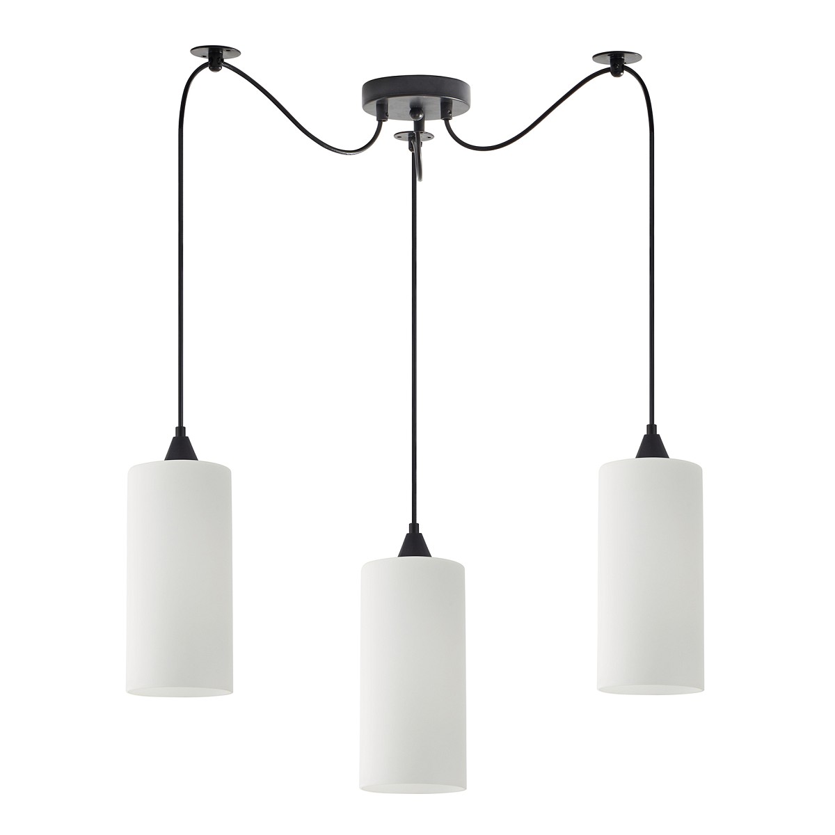 SE21-BL-4-BL3-GL3 ADEPT TUBE  Pendant White Glass+