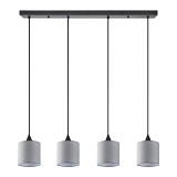SE21-BL-B10-4BL-SH2 ADEPT PENDAT Grey Shade Pendant+