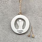 Πορσελάνινος κύκλος 3,5εκ.-Guardian angel