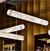 SE LED 120 GRAMMICO MARBLE PENDANT 10x120cm 24w 1200lm 3CCT WITH CONTROL 2 YEARS WARRANTY