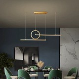 SE LED 100 LUFICET PENDANT GOLD 24W 3CCT 100x6x100cm IP20 2 YEARS WARRANTY A2